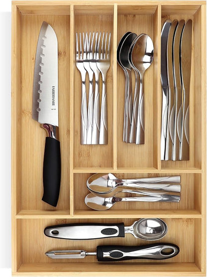 Bamboo Flatware Organizer FALSE