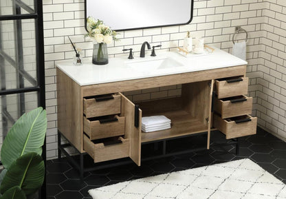 Eugene Natural Oak 60" Vanity