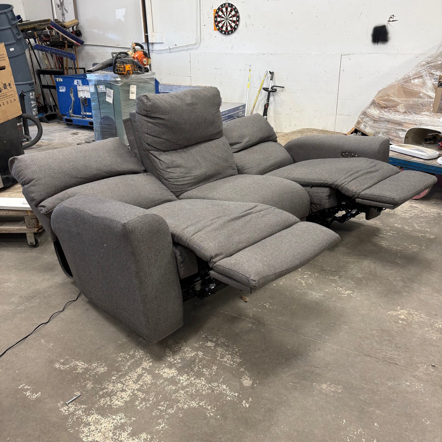 HeatherGray PowerRecliner Sofa