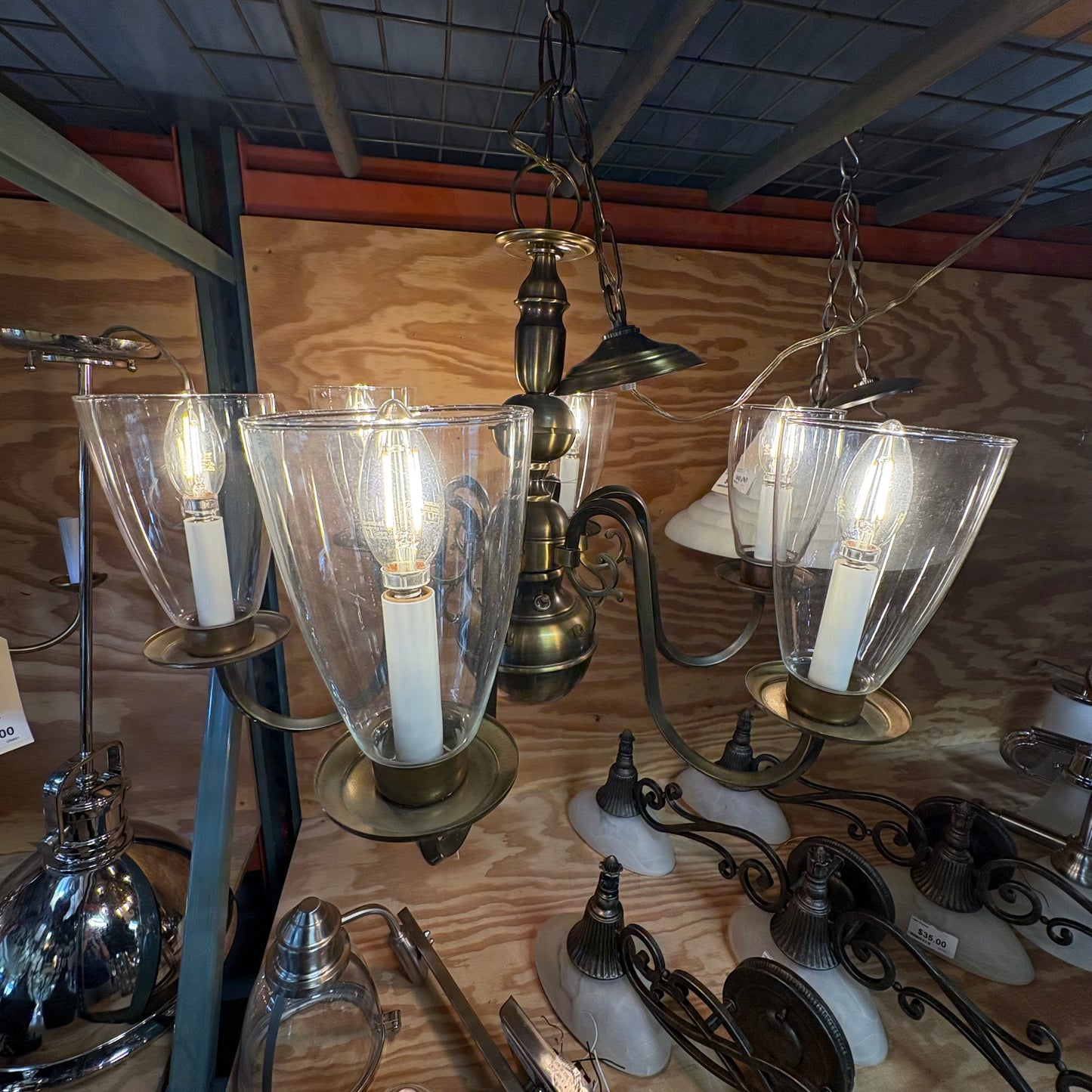 Solid Brass Chandelier