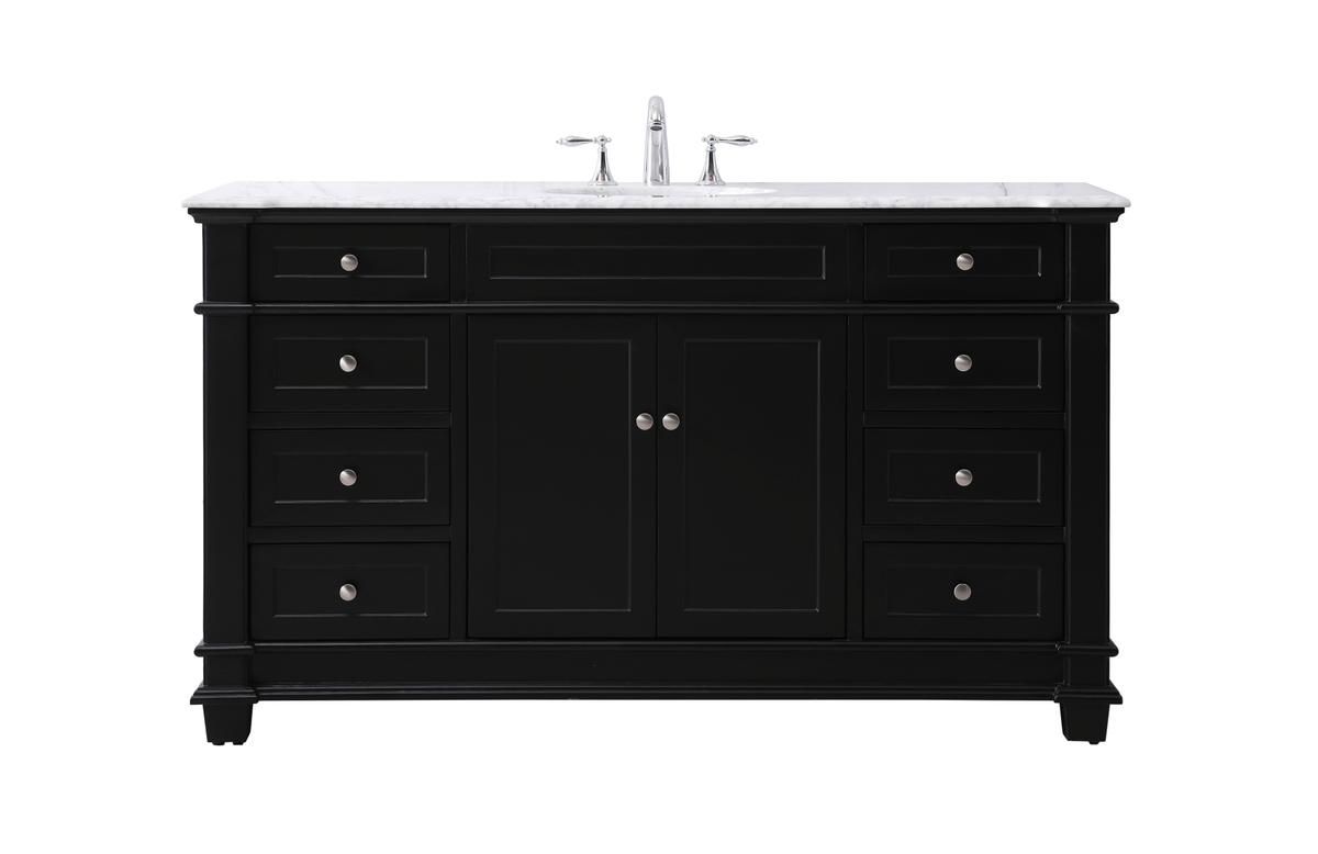 Wesley Black 60" Vanity