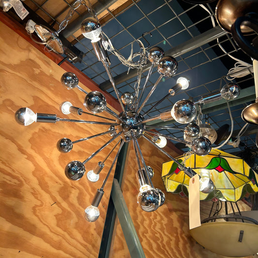 Chrome Sputnik Light Fixture