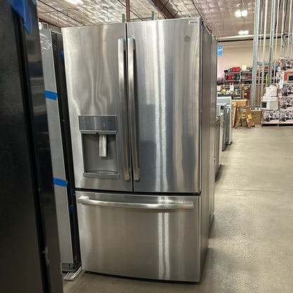 GE Stainless Refrigerator true