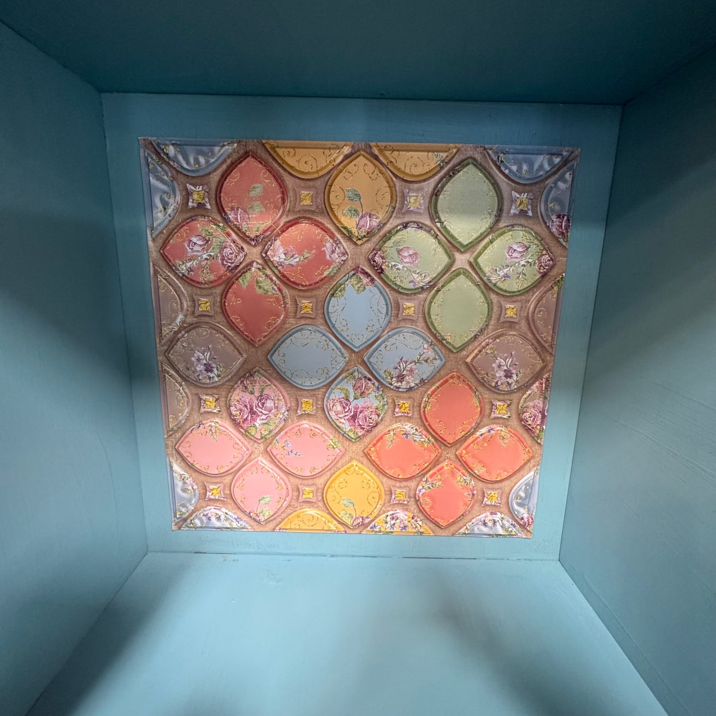 Turquoise Bar Cabinet