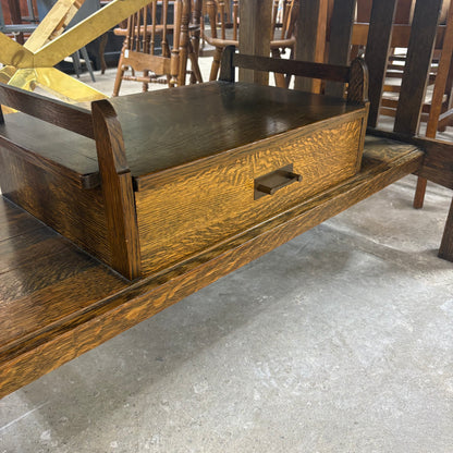 Vintage Oak Qtr Sawn Table TRUE