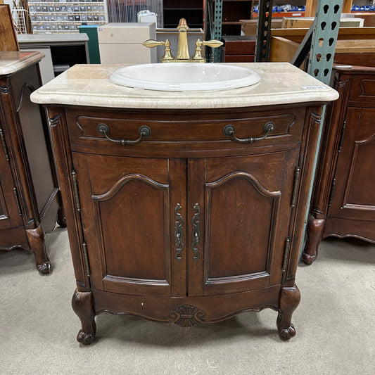 31" Granite Top Vanity Set