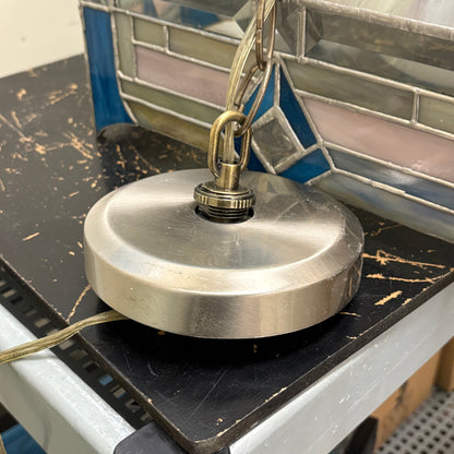 Cerulean Stained Glass Light