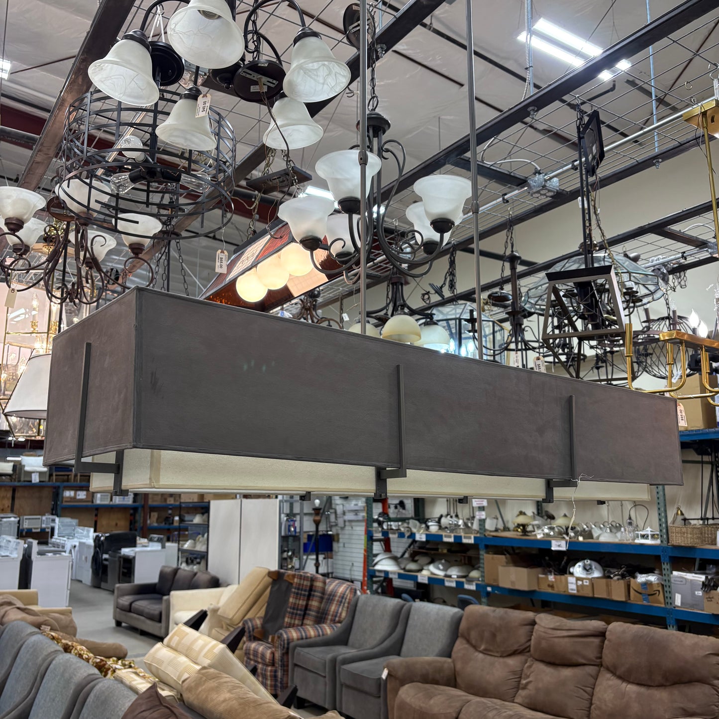48" Rectangle Pendant Light