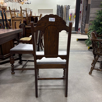 Antique Carved Oak Dining Set