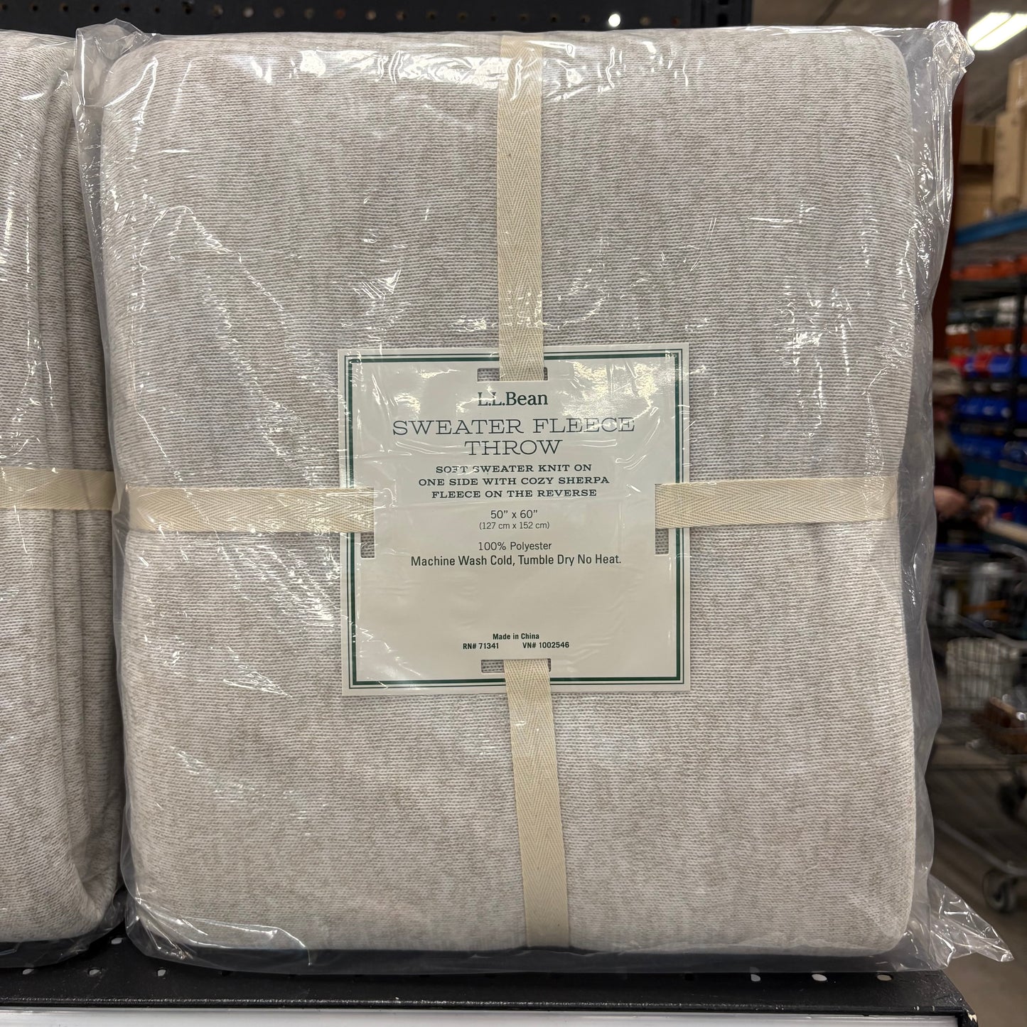 L.L. Bean Sweater Fleece Throw
