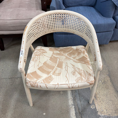 Glass-Top Cane Dining Set