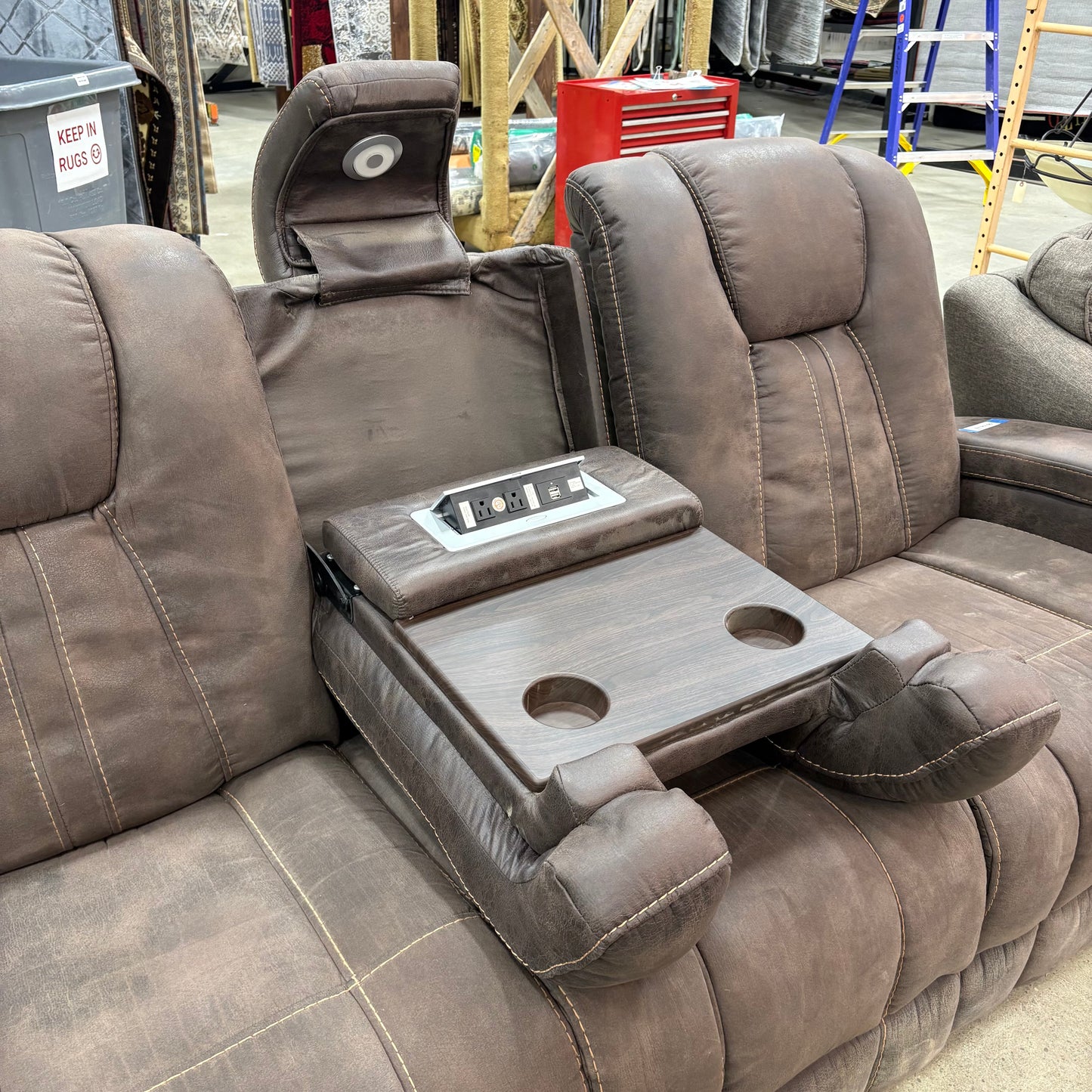 Brown Recliner Sofa