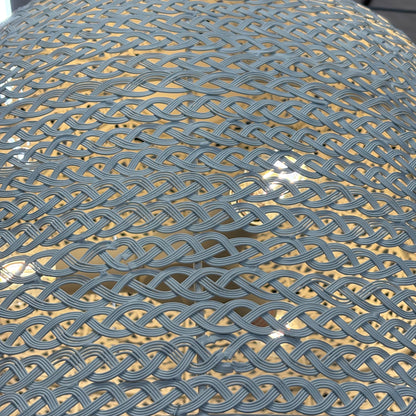 White Woven Pendant Light