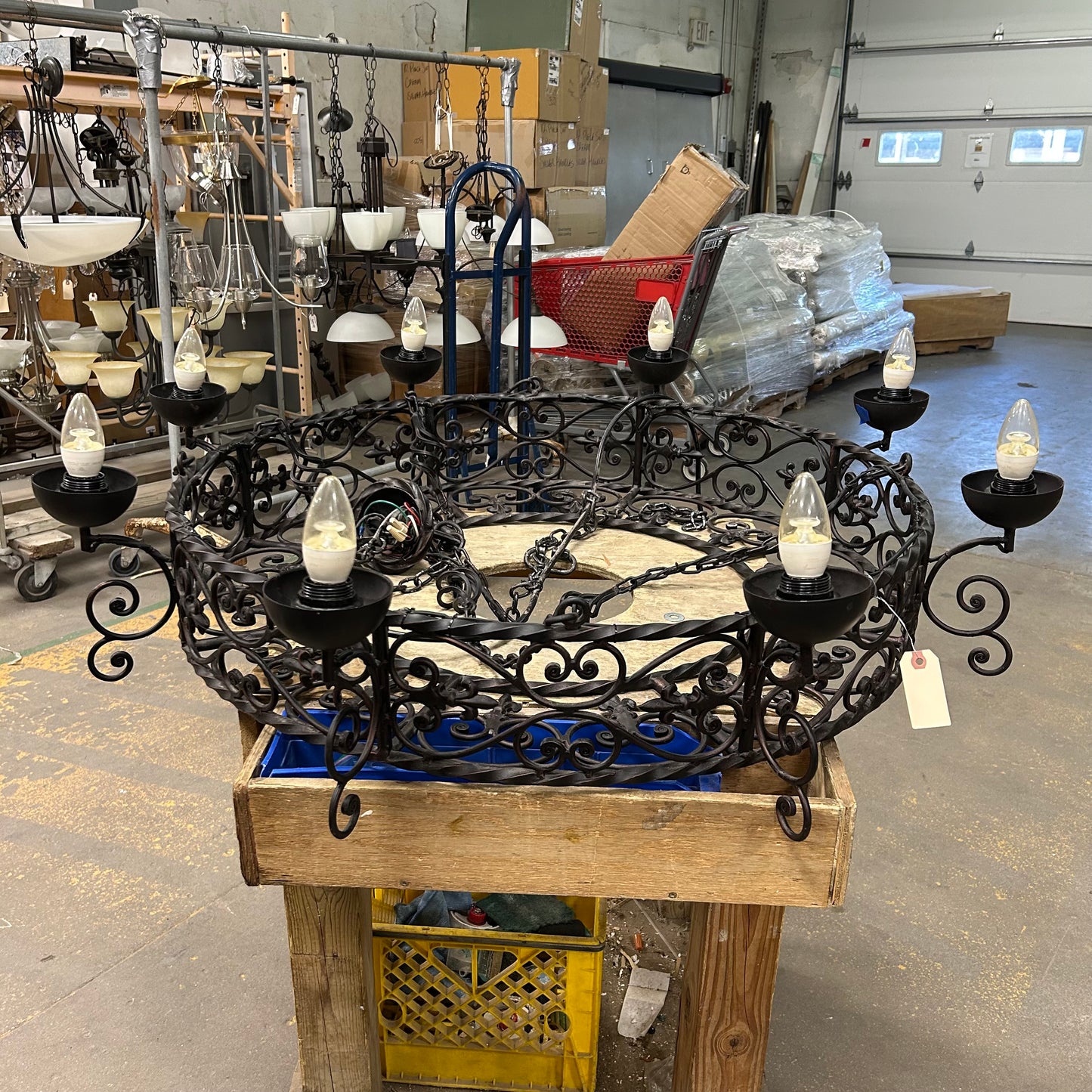 Wrought Iron Gothic Chandelier