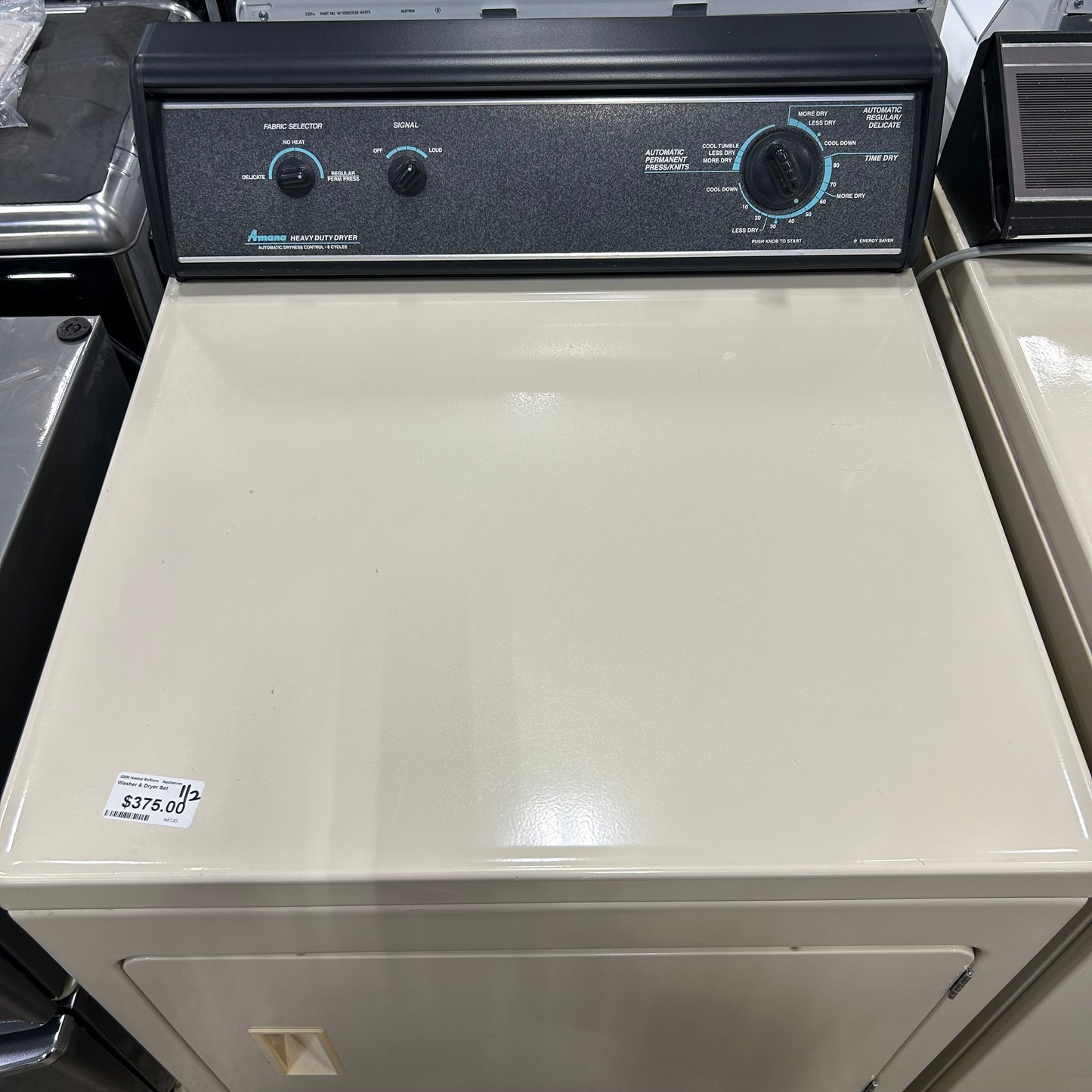 Amana Washer/Elec Dryer Set