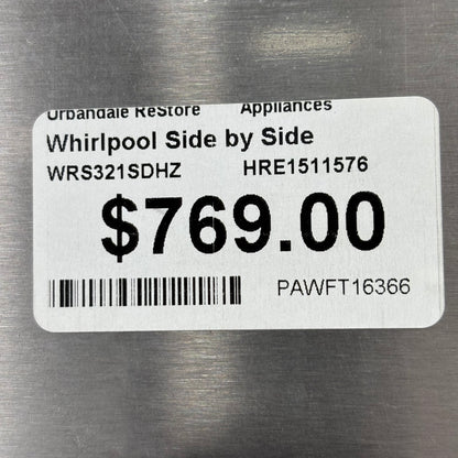 Whirlpool Side by Side Fridge.