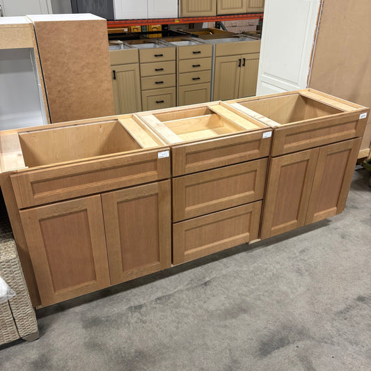 Solid Oak Vanity - Double