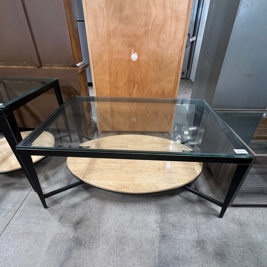 2-Tier Oval Coffee Table