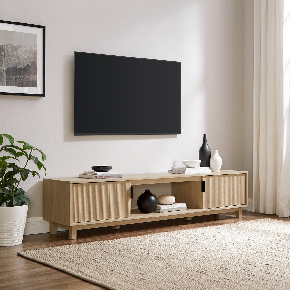 Arundo 70" Reeded Coastal Oak FALSE in-store location-set published-all-channels