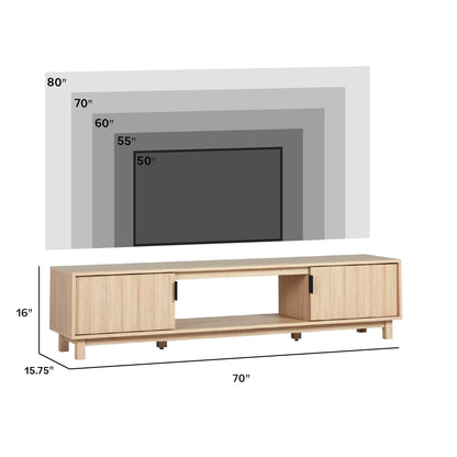 Arundo 70" Reeded Coastal Oak FALSE in-store location-set published-all-channels