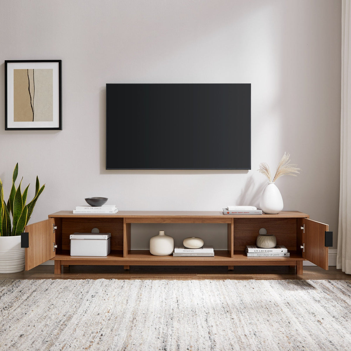 Arundo 70" Reeded Mocha TV Sta FALSE in-store location-set published-all-channels