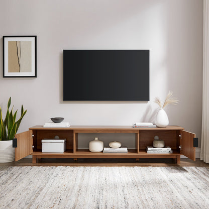 Arundo 70" Reeded Mocha TV Sta FALSE in-store location-set published-all-channels