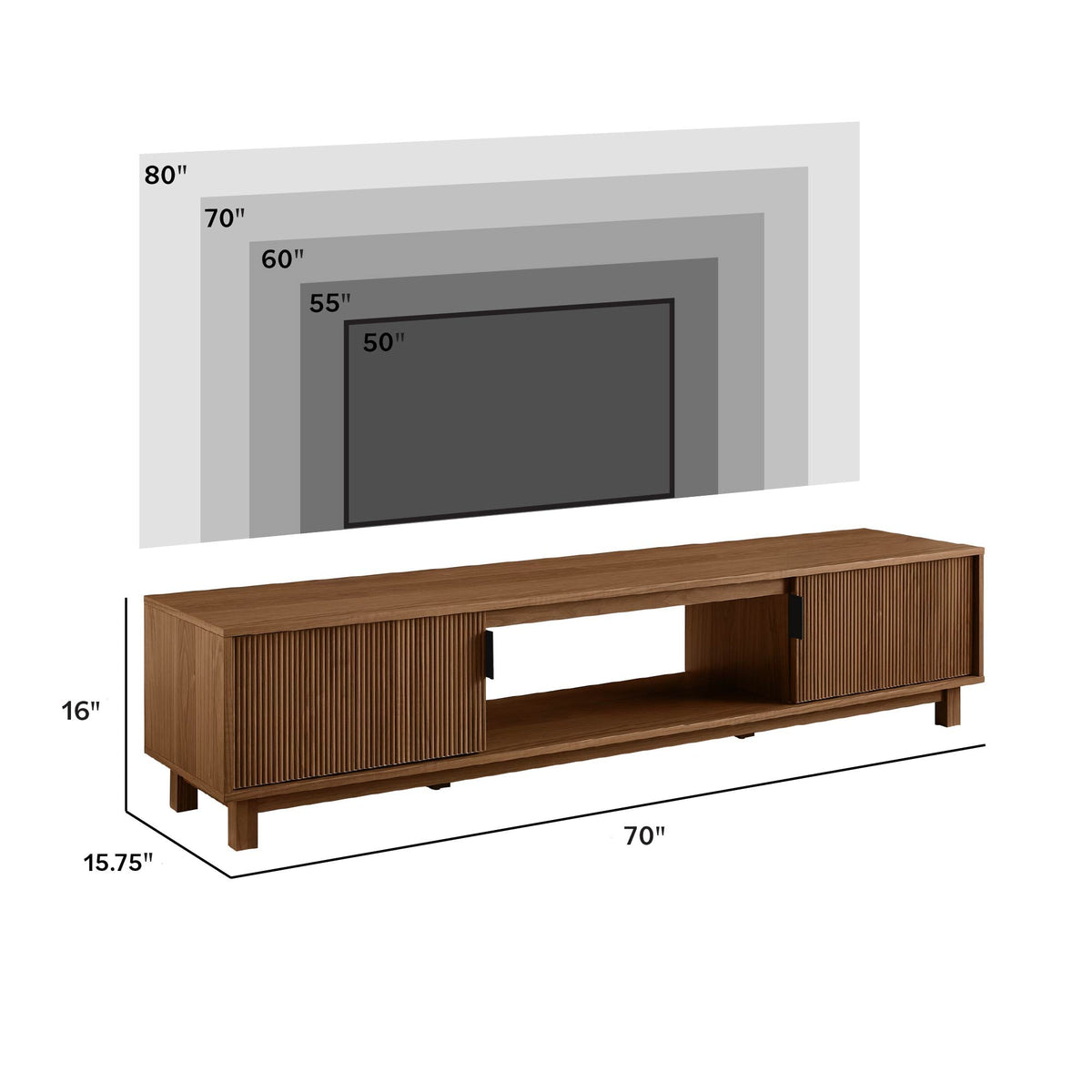 Arundo 70" Reeded Mocha TV Sta FALSE in-store location-set published-all-channels
