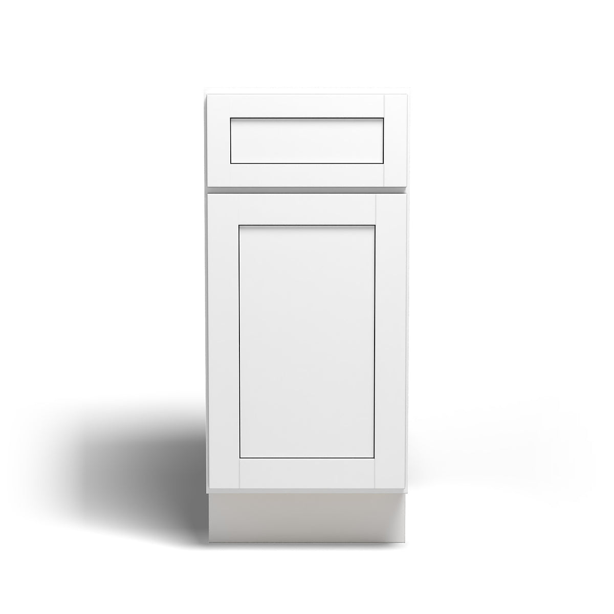 Special Order - 15" Base Cabinet Arcadia White Shaker - B15 Arcadia White Base Cabinets GHI SPACW Special Order