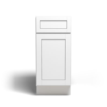 15" Base Cabinet Arcadia White Shaker - B15