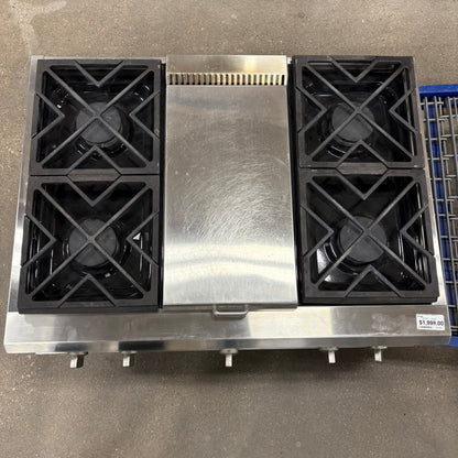 GE 36" Gas Cooktop w/ Griddle
