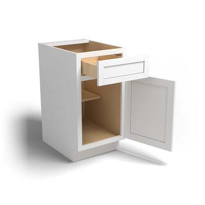 18" Base Cabinet Arcadia White Shaker - B18 Arcadia White Base Cabinets GHI-INSTORE location-set