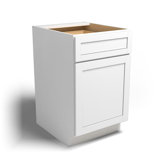 21" Base Cabinet Arcadia White Shaker - B21
