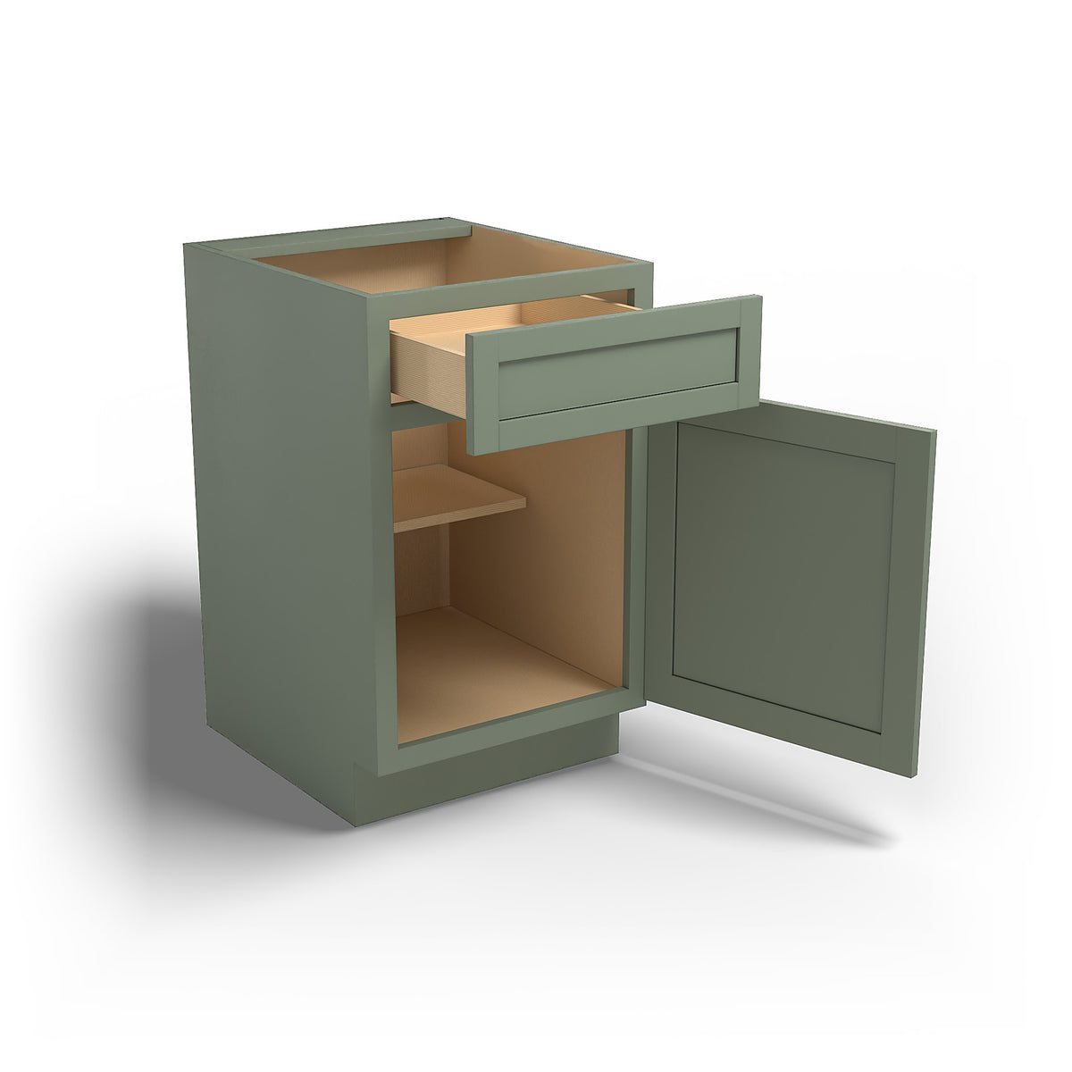 Special Order - 21" Base Cabinet Forest Green - B21 Base Cabinets Forest Green GHI Special Order SPFRG