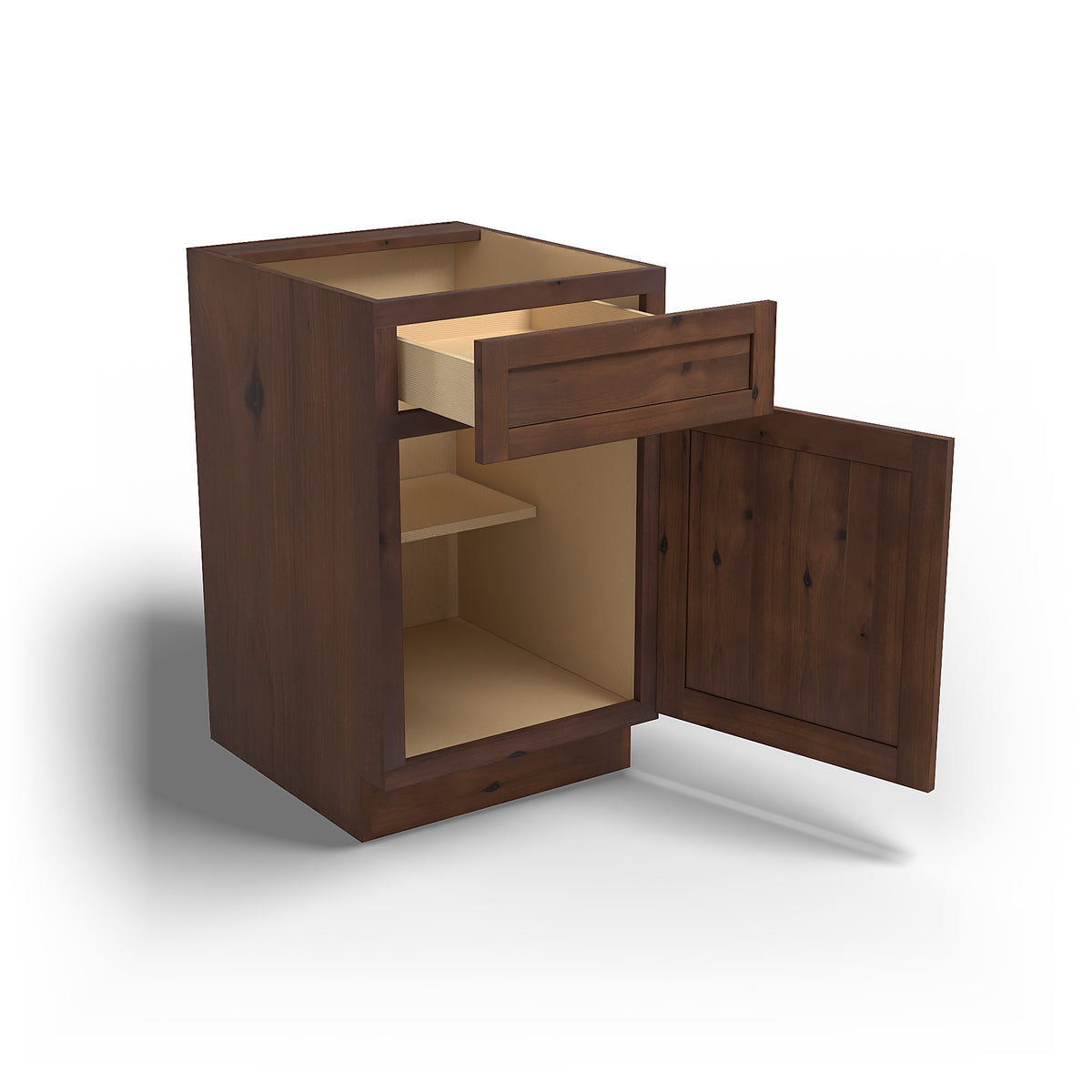 Special Order - 21" Base Cabinet Rustic Walnut - B21 Base Cabinets GHI Rustic Walnut Special Order SPRWS