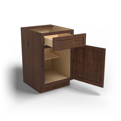 Special Order - 21" Base Cabinet Rustic Walnut - B21 Base Cabinets GHI Rustic Walnut Special Order SPRWS