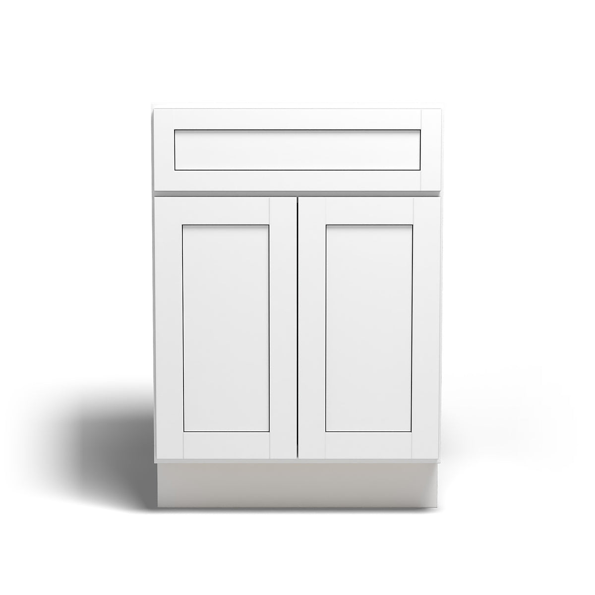 24" Base Cabinet Arcadia White Shaker - B24 Arcadia White Base Cabinets GHI-INSTORE location-set