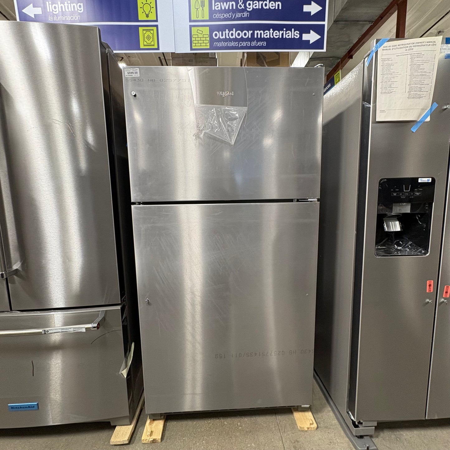 Whirlpool Top Freezer Fridge