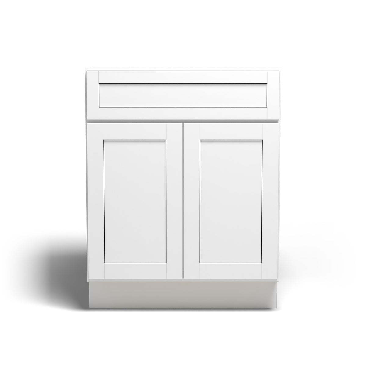Special Order - 27" Base Cabinet Arcadia White Shaker - B27 Arcadia White Base Cabinets GHI SPACW Special Order
