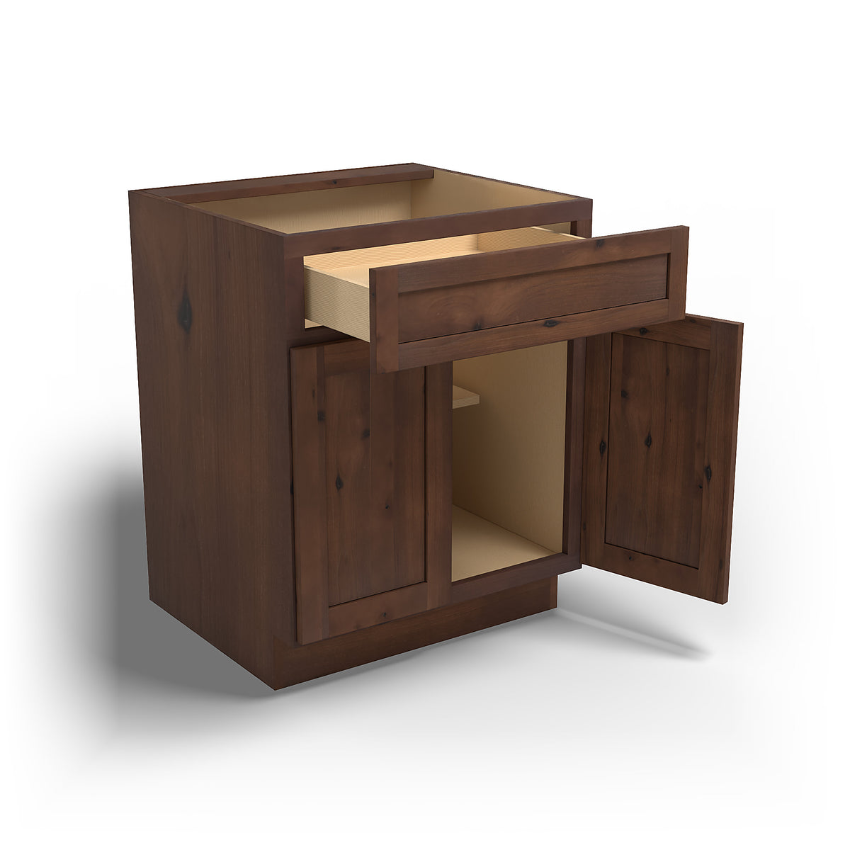 Special Order - 27" Base Cabinet Rustic Walnut - B27 Base Cabinets GHI Rustic Walnut Special Order SPRWS