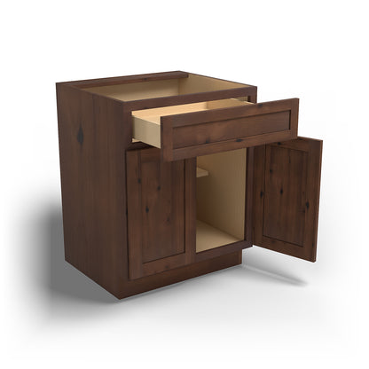 Special Order - 27" Base Cabinet Rustic Walnut - B27 Base Cabinets GHI Rustic Walnut Special Order SPRWS
