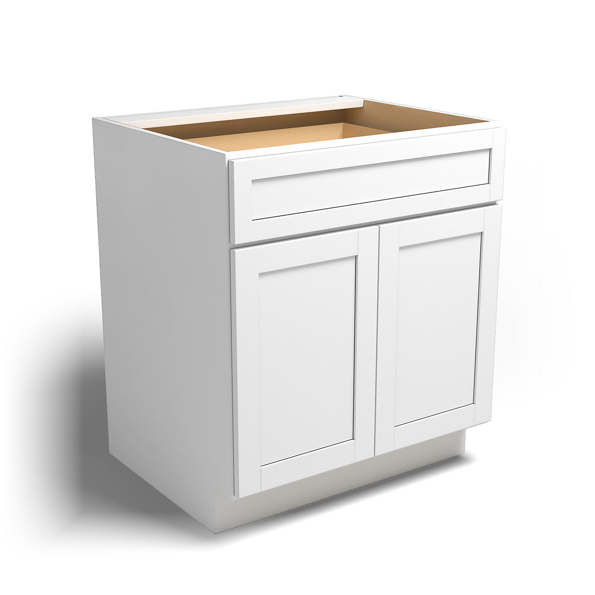 Special Order - 30" Base Cabinet Arcadia White Shaker - B30 Arcadia White Base Cabinets GHI SPACW Special Order