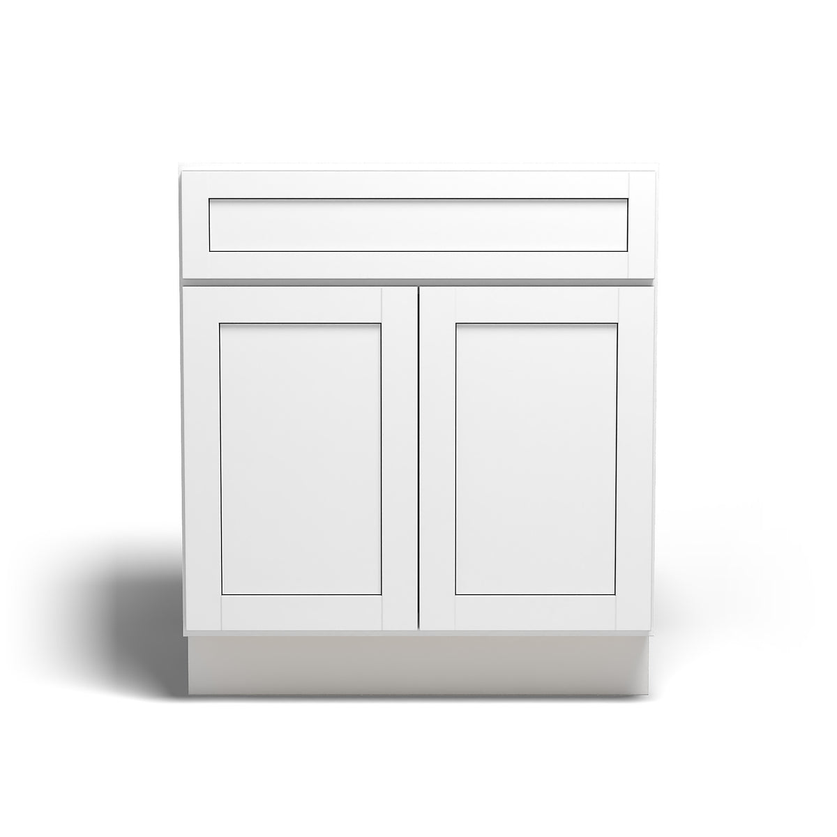 Special Order - 30" Base Cabinet Arcadia White Shaker - B30 Arcadia White Base Cabinets GHI SPACW Special Order