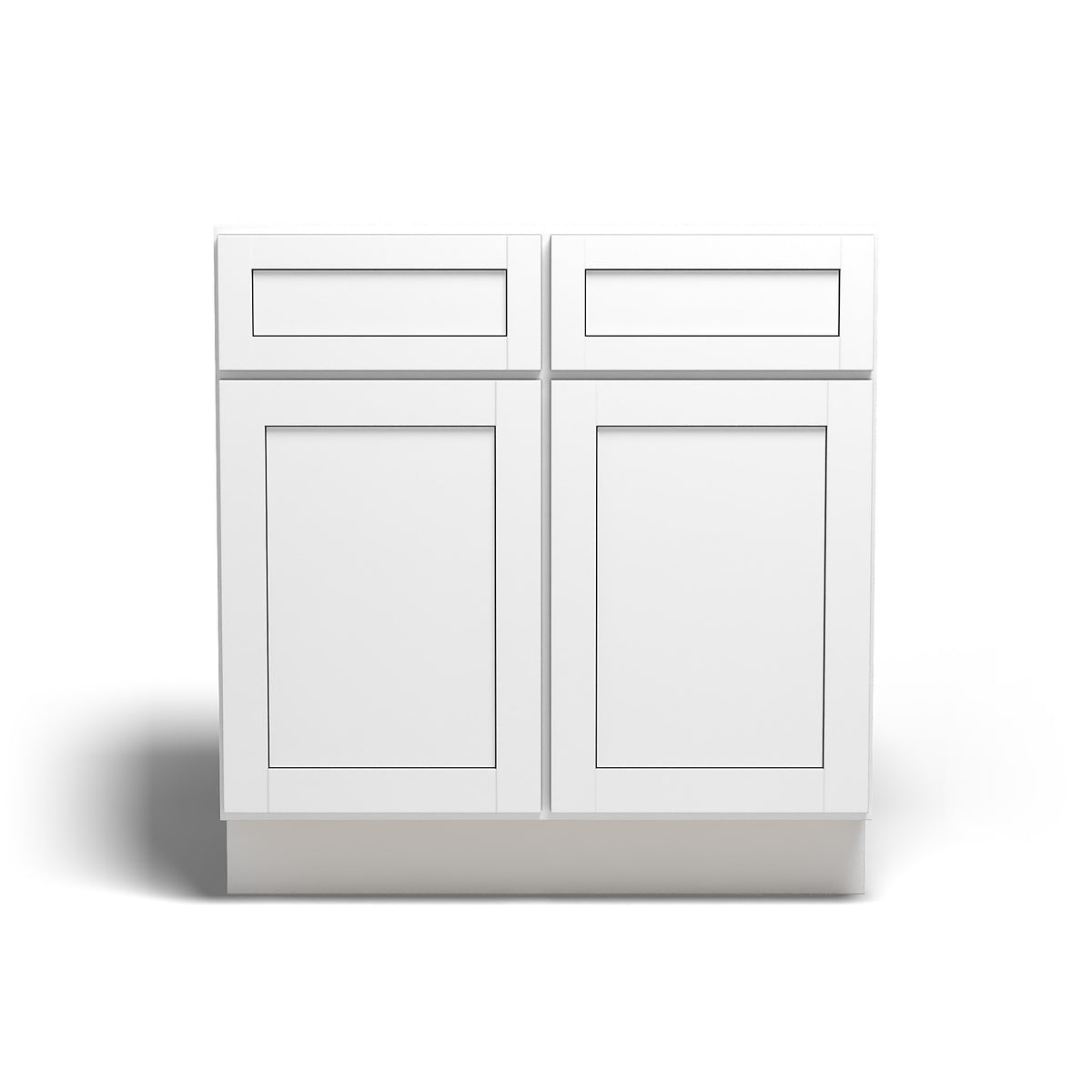 33" Base Cabinet Arcadia White Shaker - B33