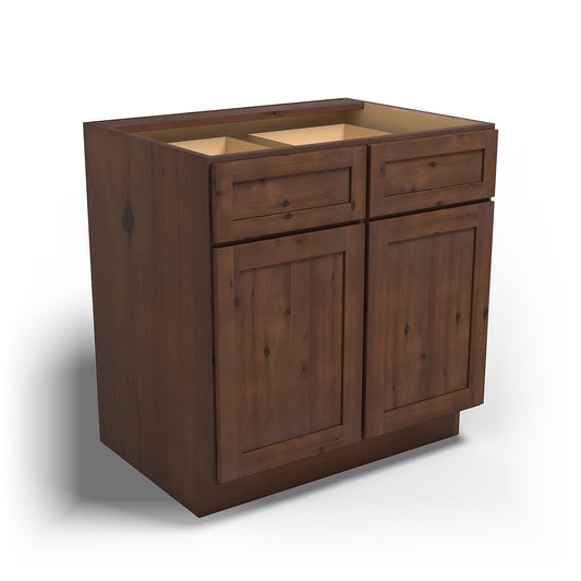 Special Order - 33" Base Cabinet Rustic Walnut - B33 Base Cabinets GHI Rustic Walnut Special Order SPRWS