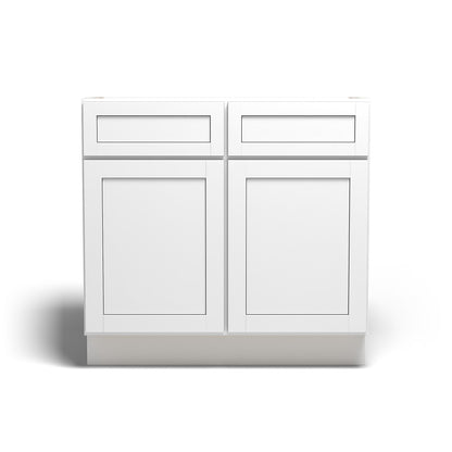 Special Order - 36" Base Cabinet Arcadia White Shaker - B36 Arcadia White Base Cabinets GHI SPACW Special Order
