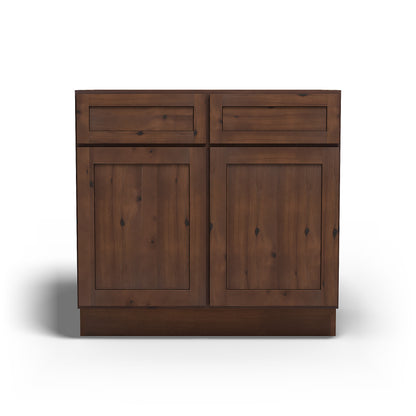 Special Order - 36" Base Cabinet Rustic Walnut - B36 Base Cabinets GHI Rustic Walnut Special Order SPRWS