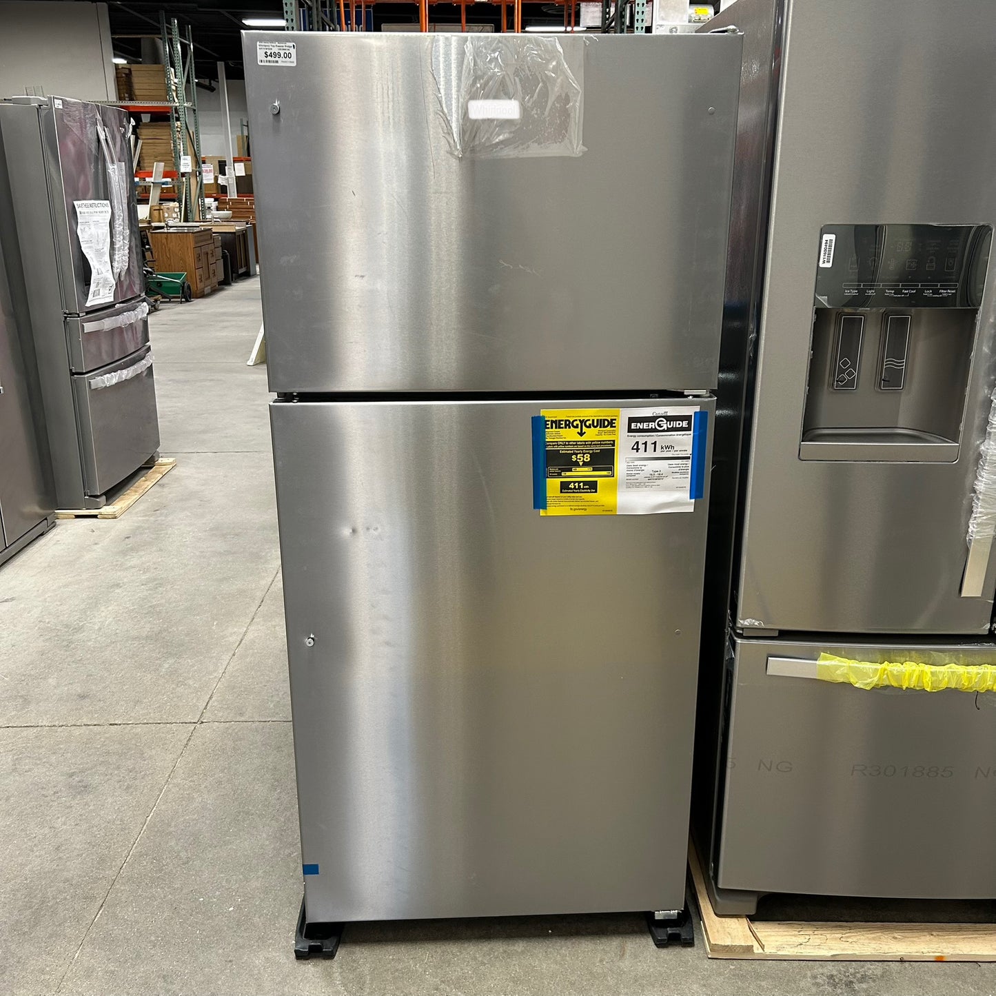 Whirlpool Top Freezer Fridge