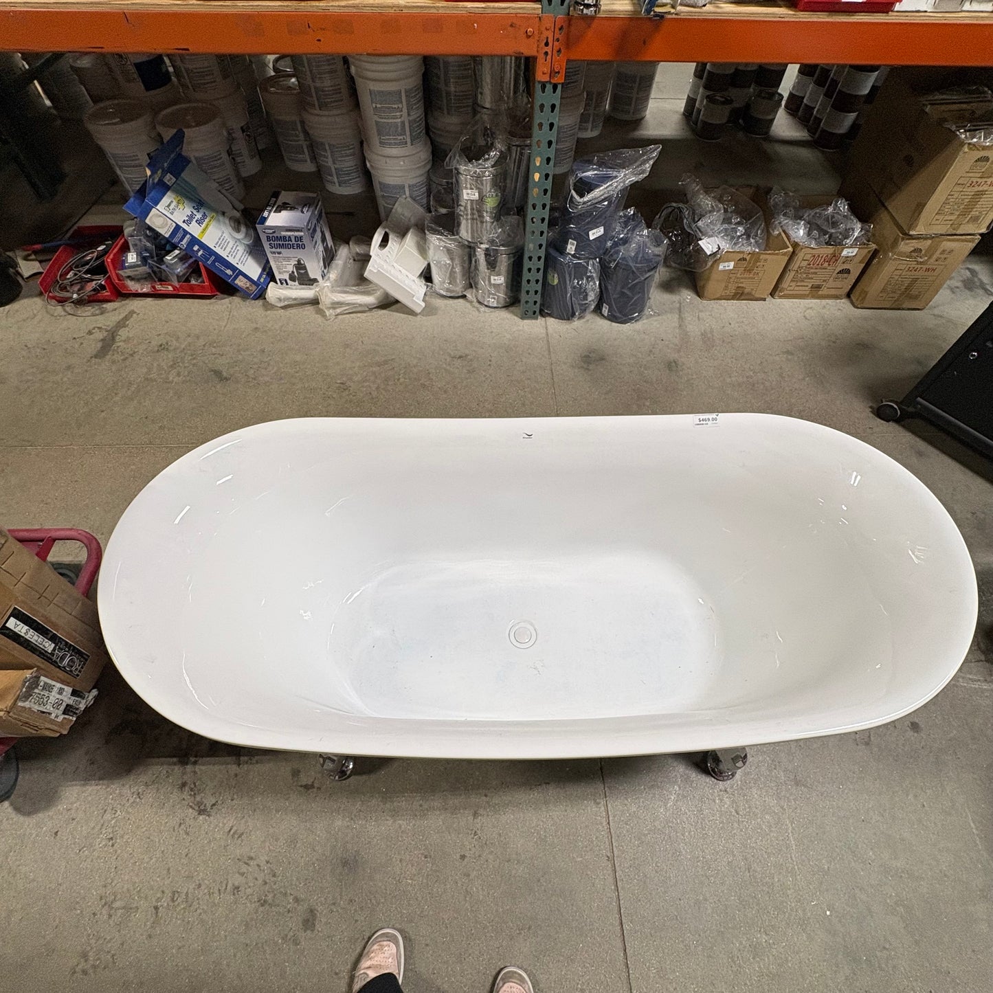 Chrome Clawfoot Bathtub
