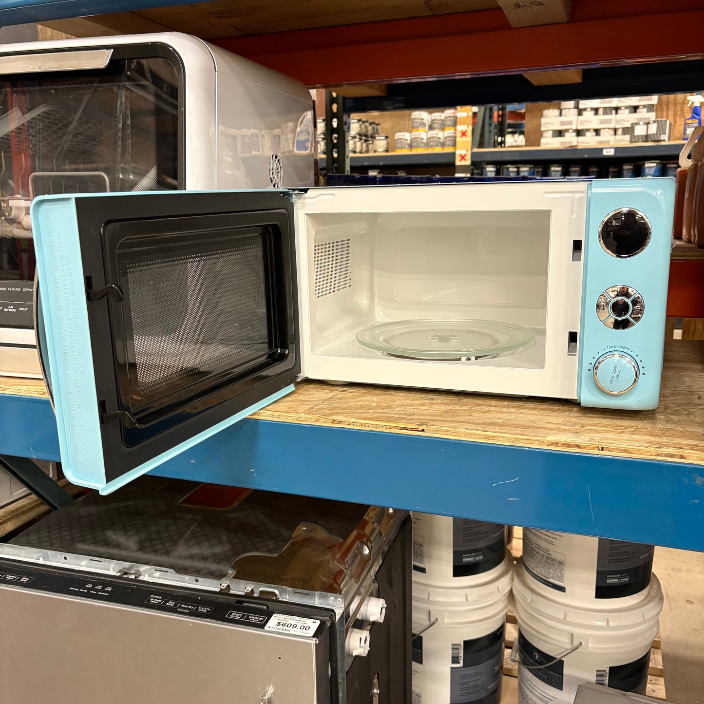 Galanz Blue Retro Microwave