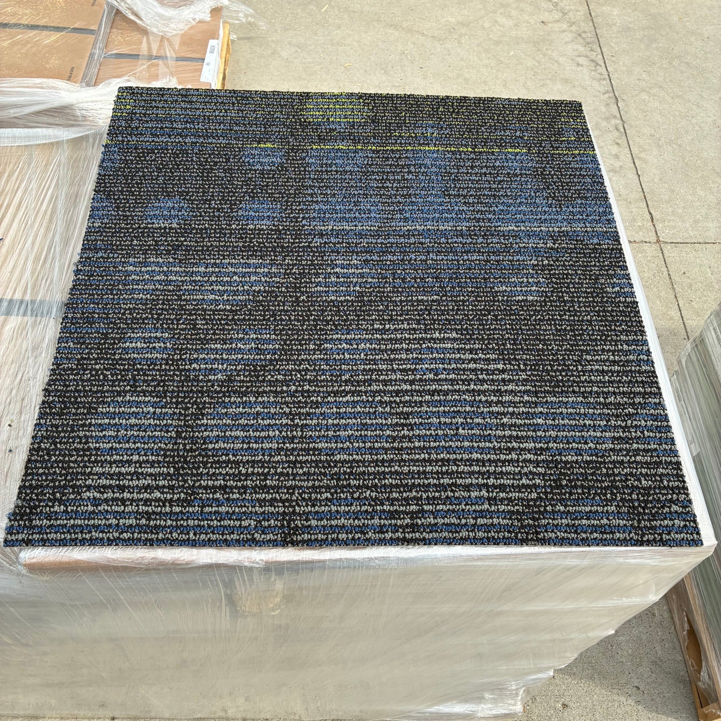 Shaw Carpet Tile Blue/Black
